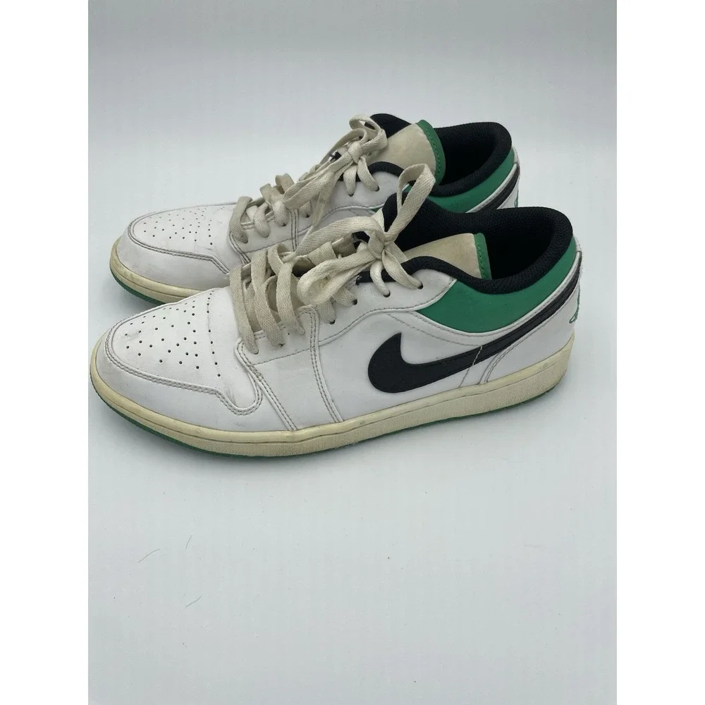 Air Jordan 1 Low White Lucky Green Size 10‎